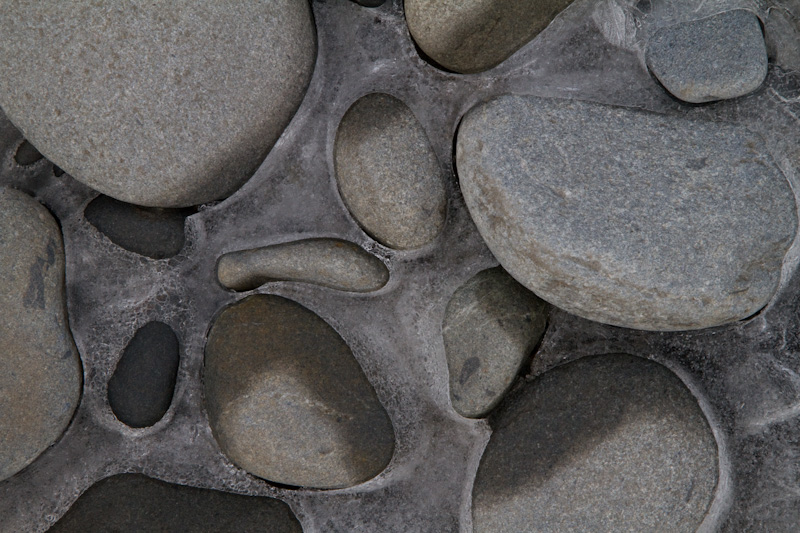 River Rocks Encased In Ice